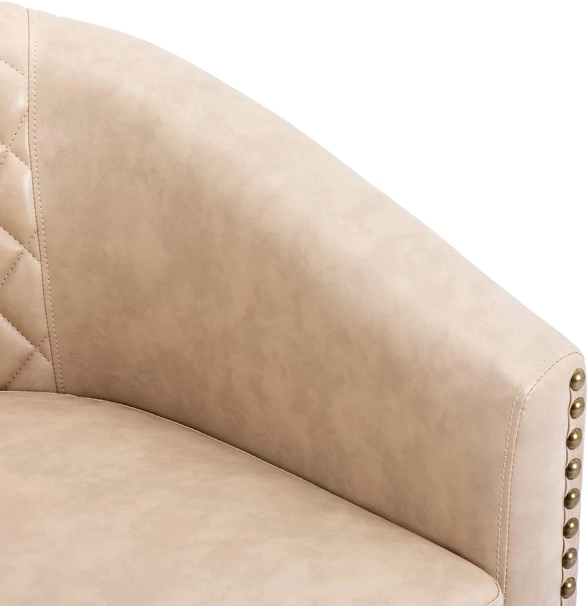 Leather Club Chair with Ottoman I1710