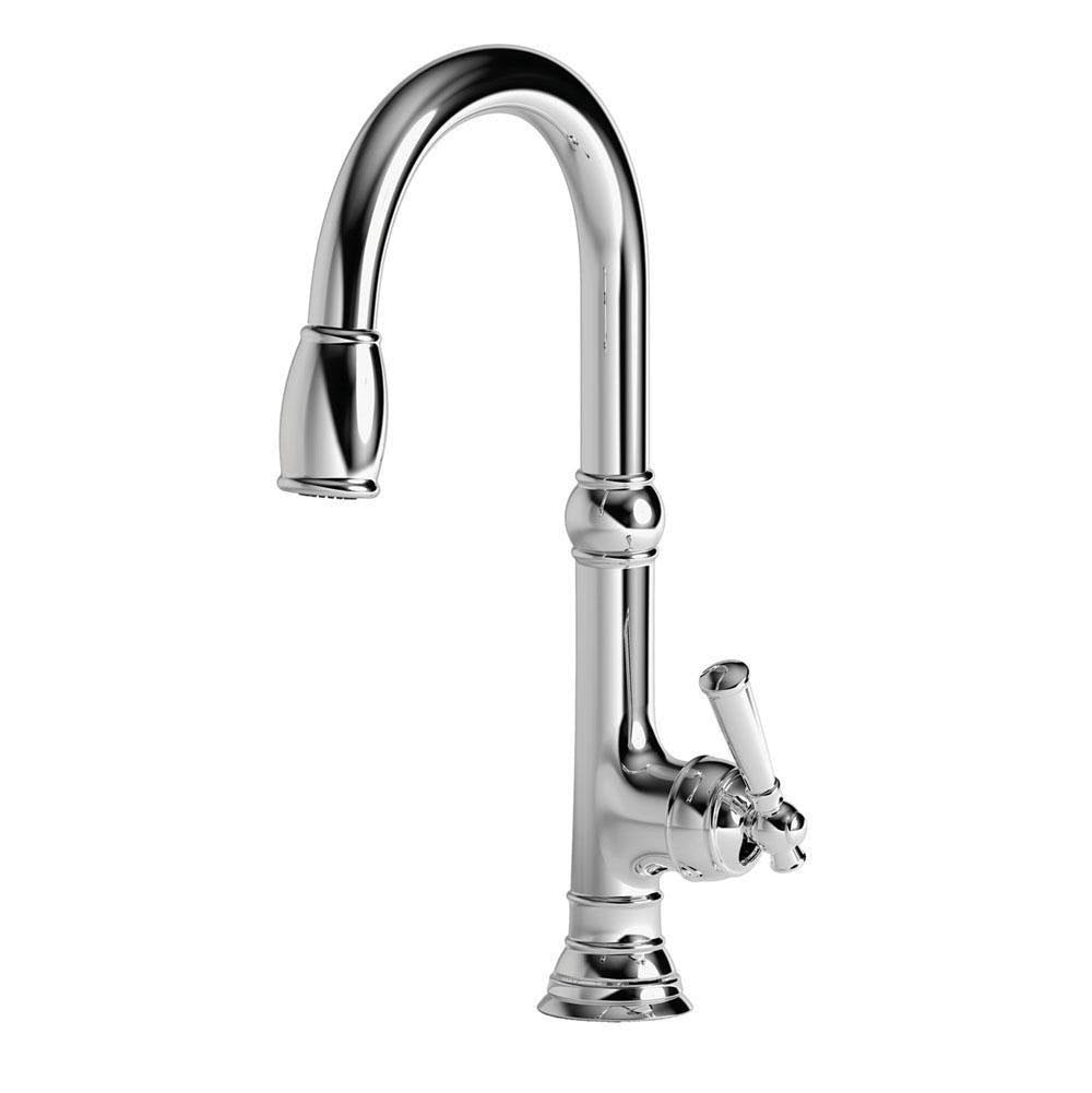 Satin Nickel Pull-Down Kitchen Faucet H657239