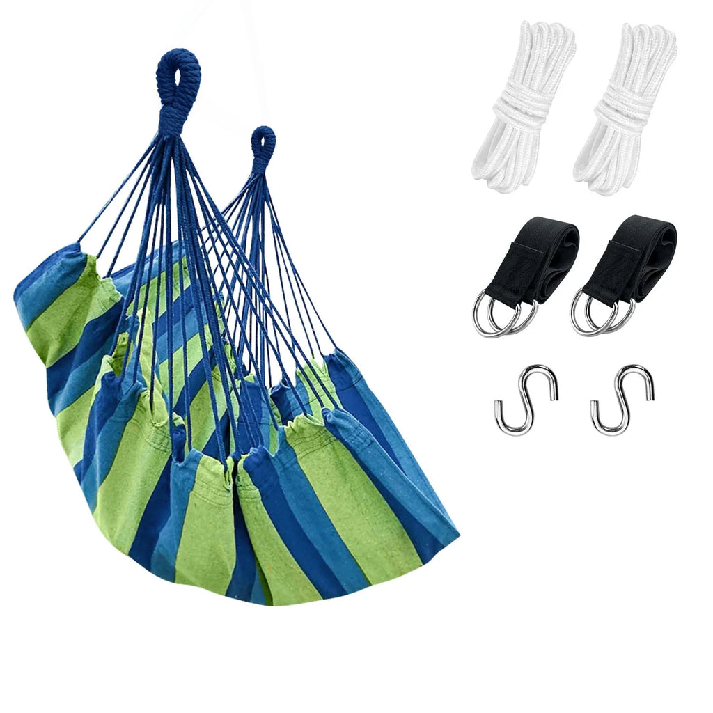 Hammock Chair with Pocket, Max 300 lbs, Dark Gray Z71896