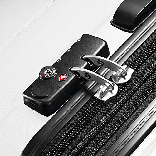 Brushed Anthracite Hardside Expandable Luggage with Spinner Wheels, Checked-Large 28-Inch Z996027