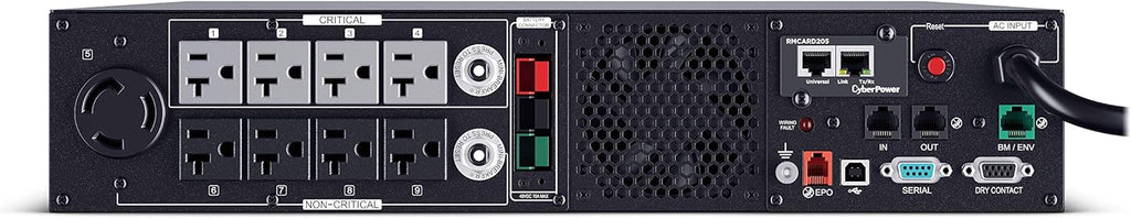UPS System, 3000VA/3000W, 9 Outlets, 2U Rack/Tower E18753