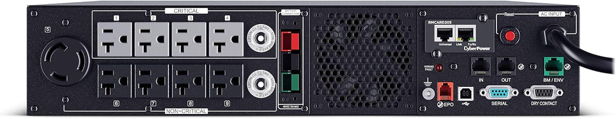 UPS System, 3000VA/3000W, 9 Outlets, 2U Rack/Tower E18753