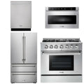 36 Gas Range, Microwave, Refrigerator, Dishwasher H980319