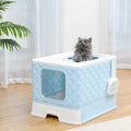 Enclosed 2 Ways Anti-splash Cat Litter Box Y54349