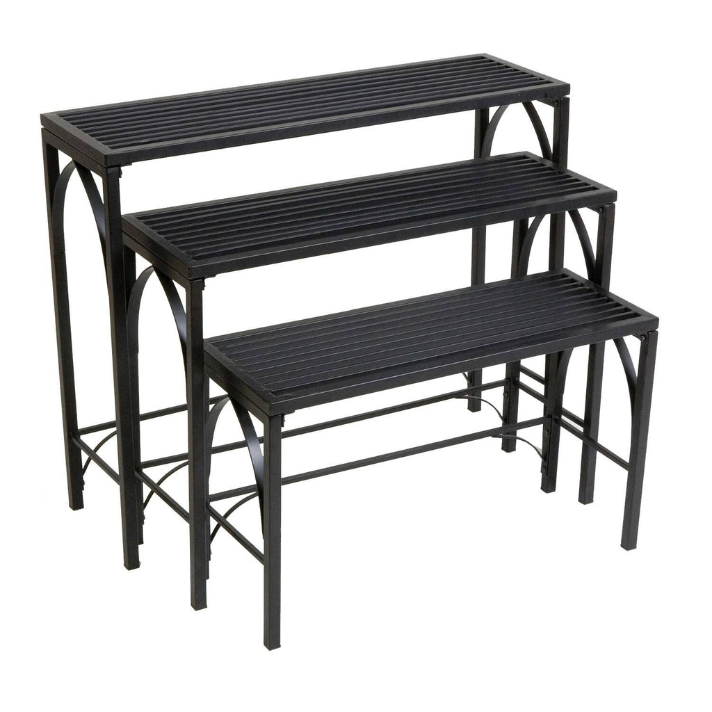 3PC Nesting Plant Stand Blk J312