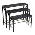 3PC Nesting Plant Stand Blk J312