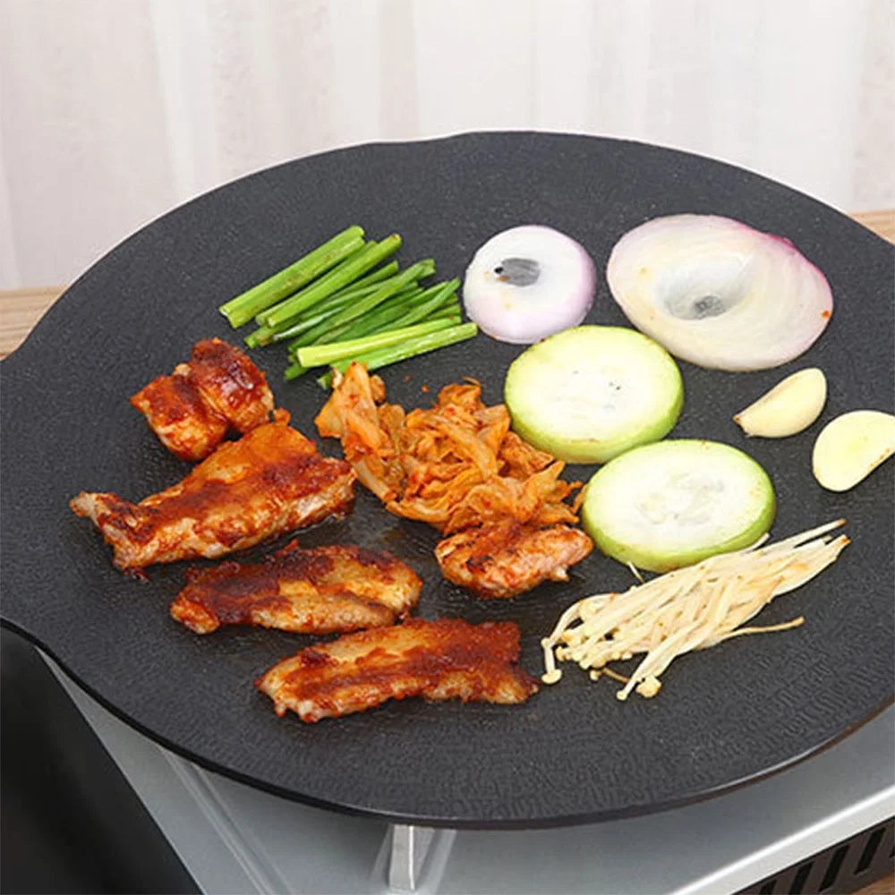 Nonstick BBQ Grill Pan with Metal Handles X26975