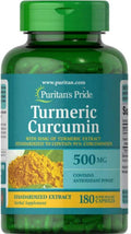 Curcumina 500mg Suplemento Natural Non-GMO 180 E256