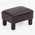 Small Faux PU Leather Rectangular Ottoman O729