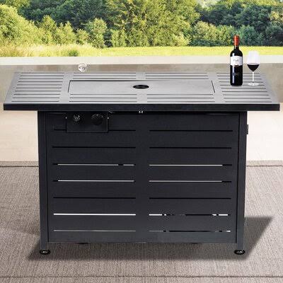 Stainless Steel Propane Fire Pit Table E362100