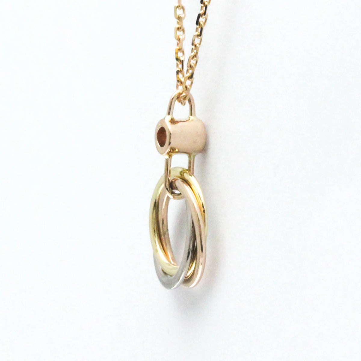 18K Pink Gold, White Gold, Yellow Gold Diamond Pendant Necklace B75535