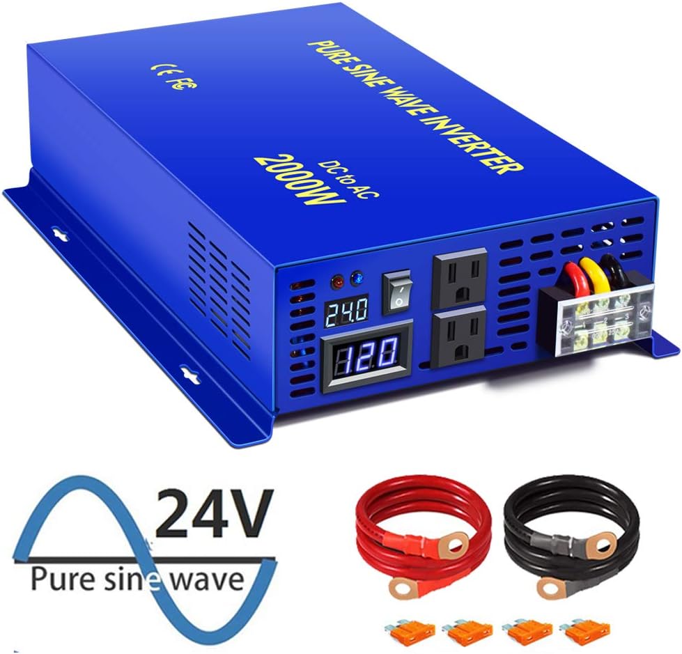 Pure Sine Wave Power Inverter 3000W 24V DC to AC 110V V112