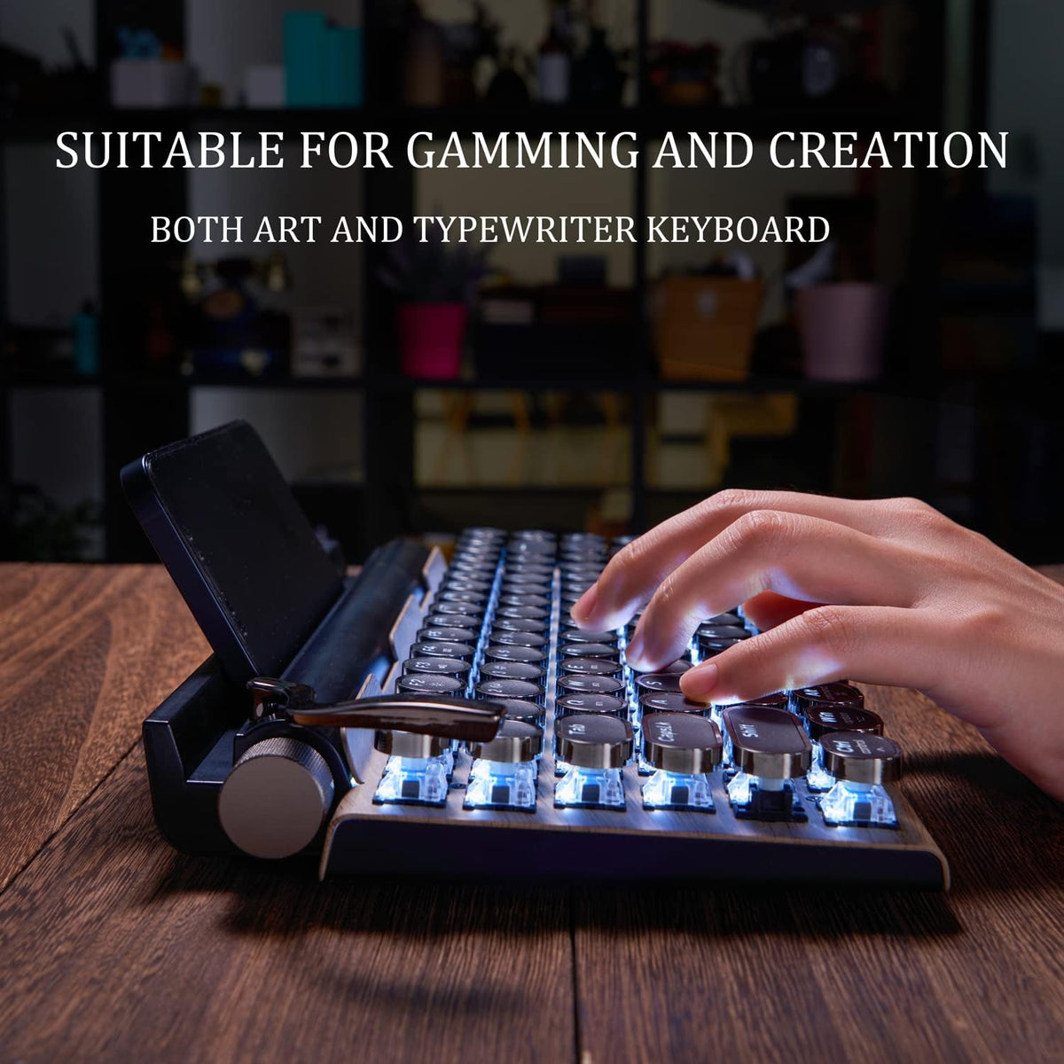 Retro Mechanical Keyboard with Bluetooth U72976