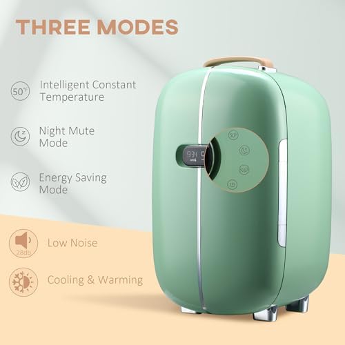 Portable Skincare Fridge with LED Display 12L Mini Fridge Pink C2502