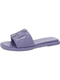 Leather Slides Flat Sandals M11820