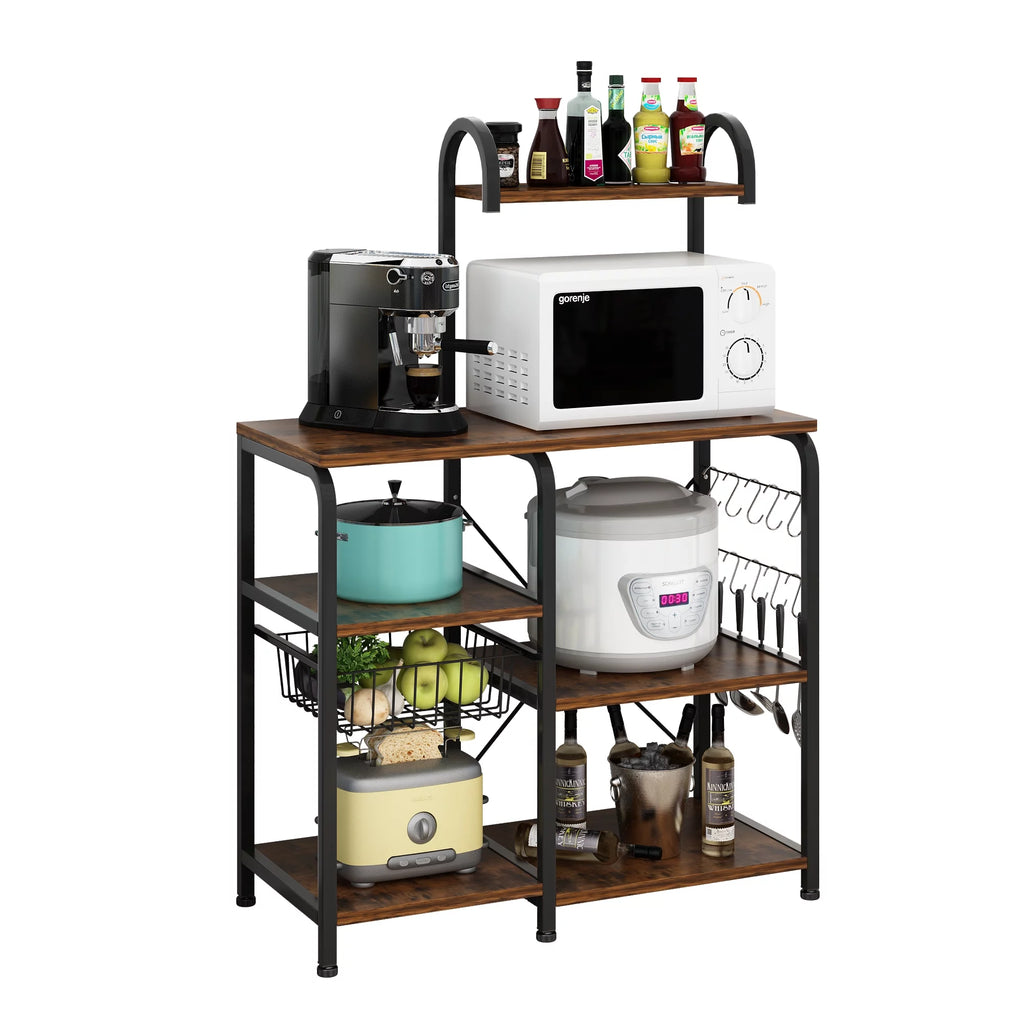 5-Tier Kitchen Bakers Rack with Storage Shelves P48816