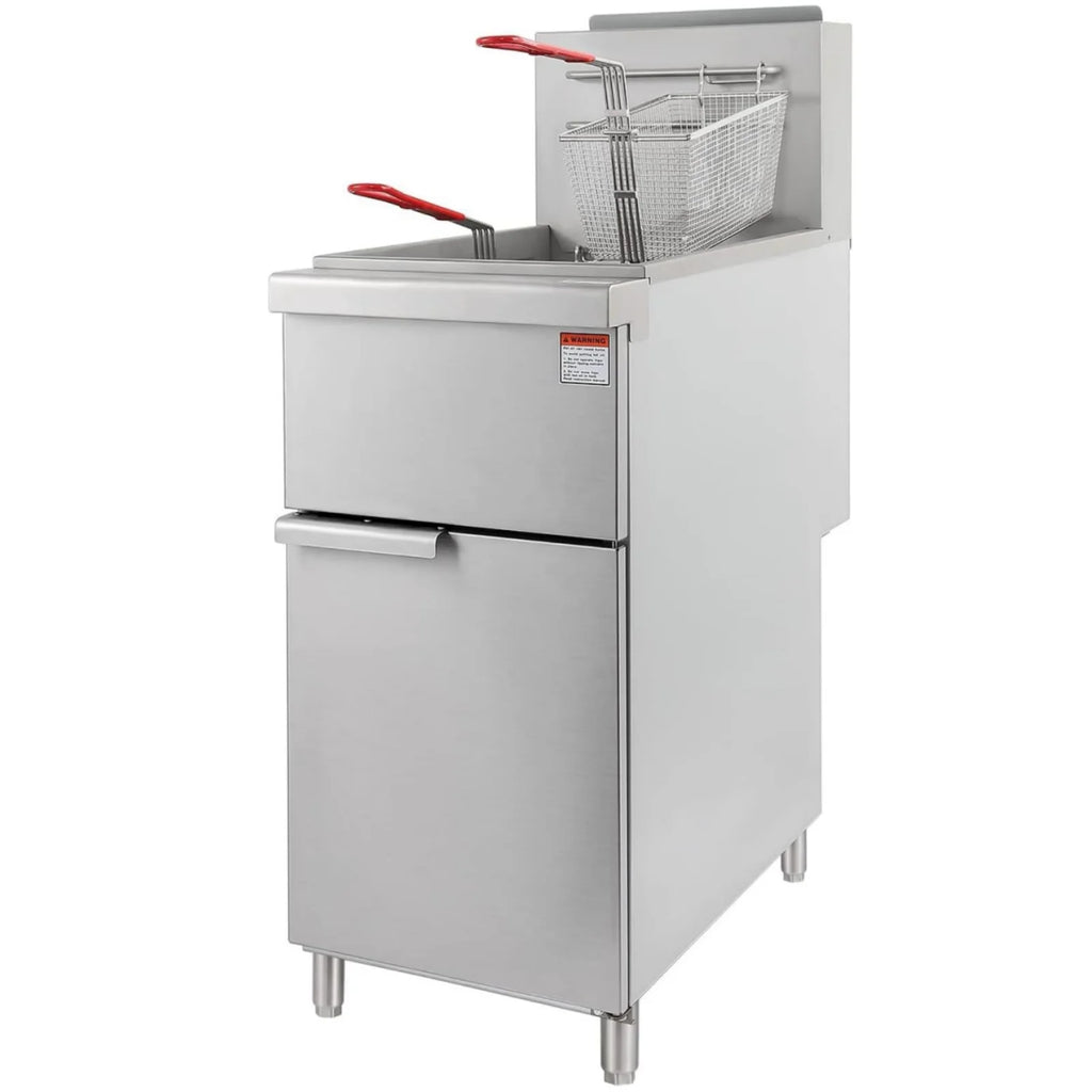 Commercial Stainless Steel Gas Deep Fryer with 2 Baskets D69663