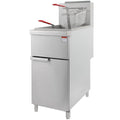 Commercial Stainless Steel Gas Deep Fryer with 2 Baskets D69663