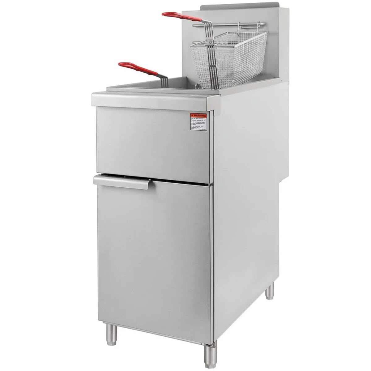Commercial Stainless Steel Gas Deep Fryer with 2 Baskets D69663