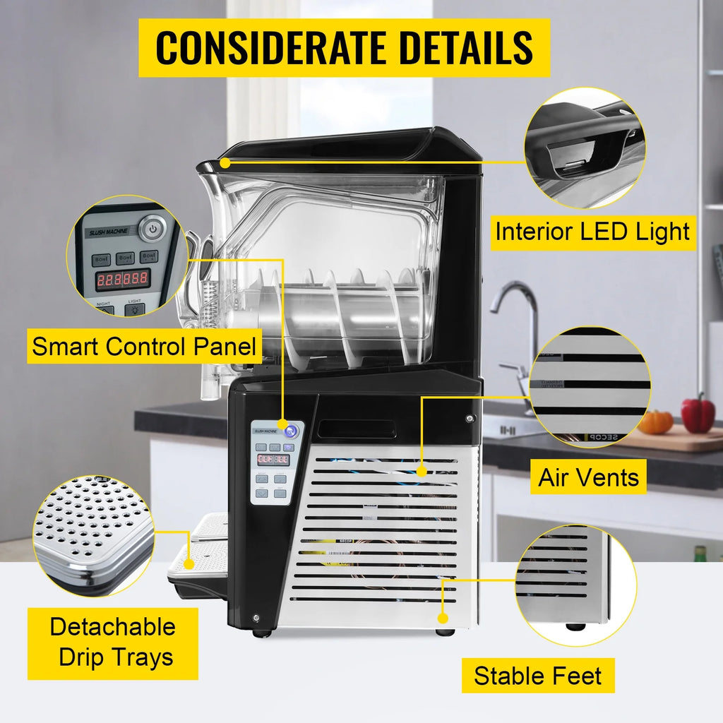 Commercial Slushy Machine Double Tank A183