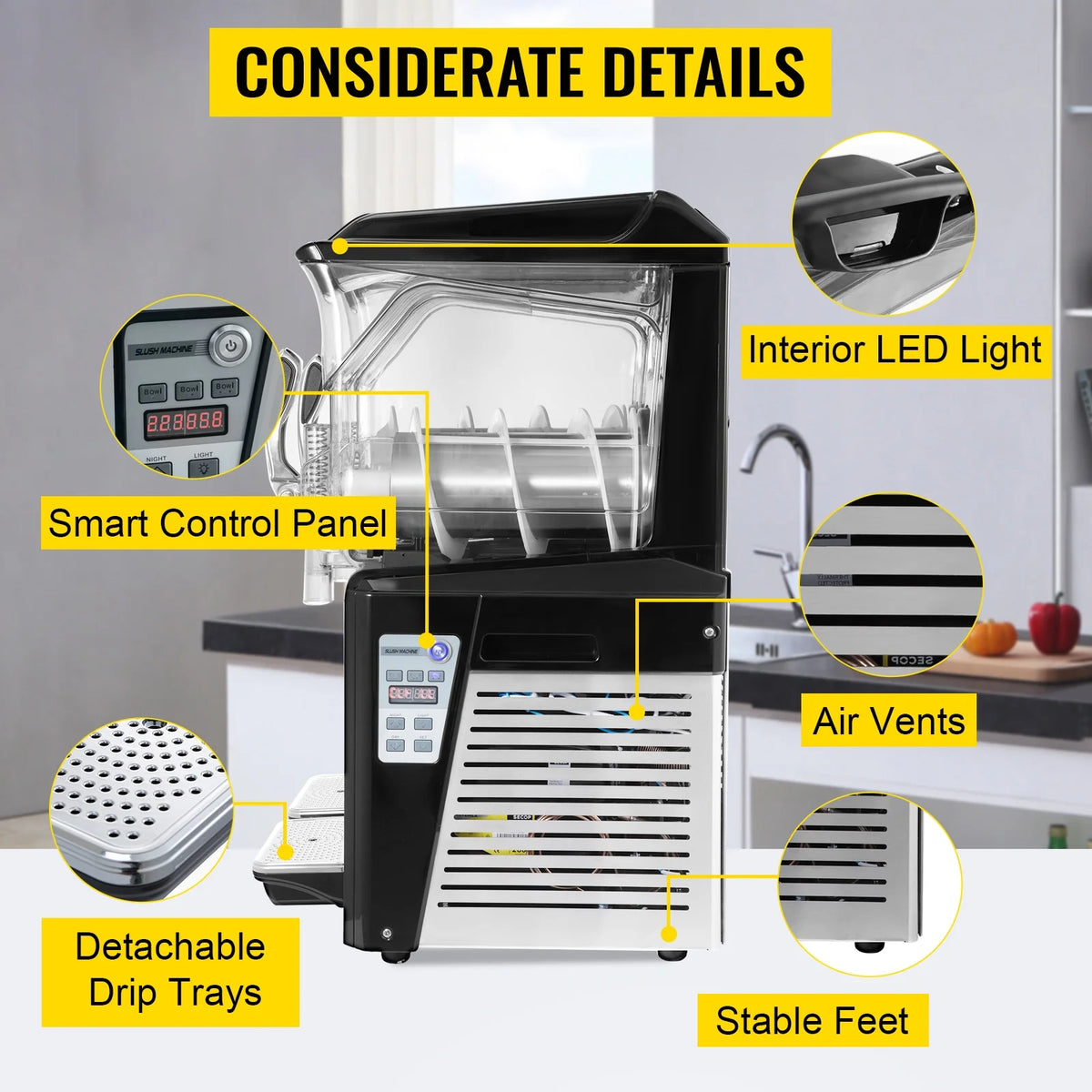Commercial Slushy Machine Double Tank A183