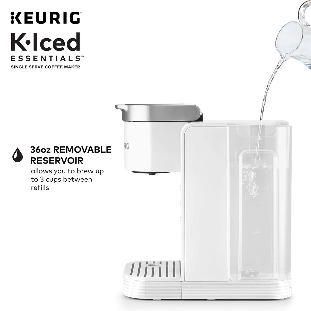 White Iced and Hot Single-Serve Coffee Maker V873