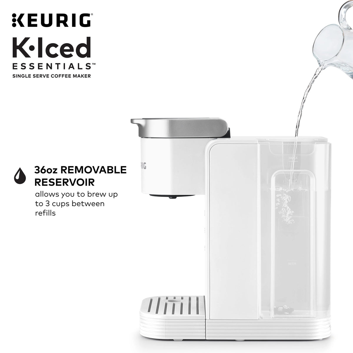 White Iced and Hot Single-Serve Coffee Maker V873