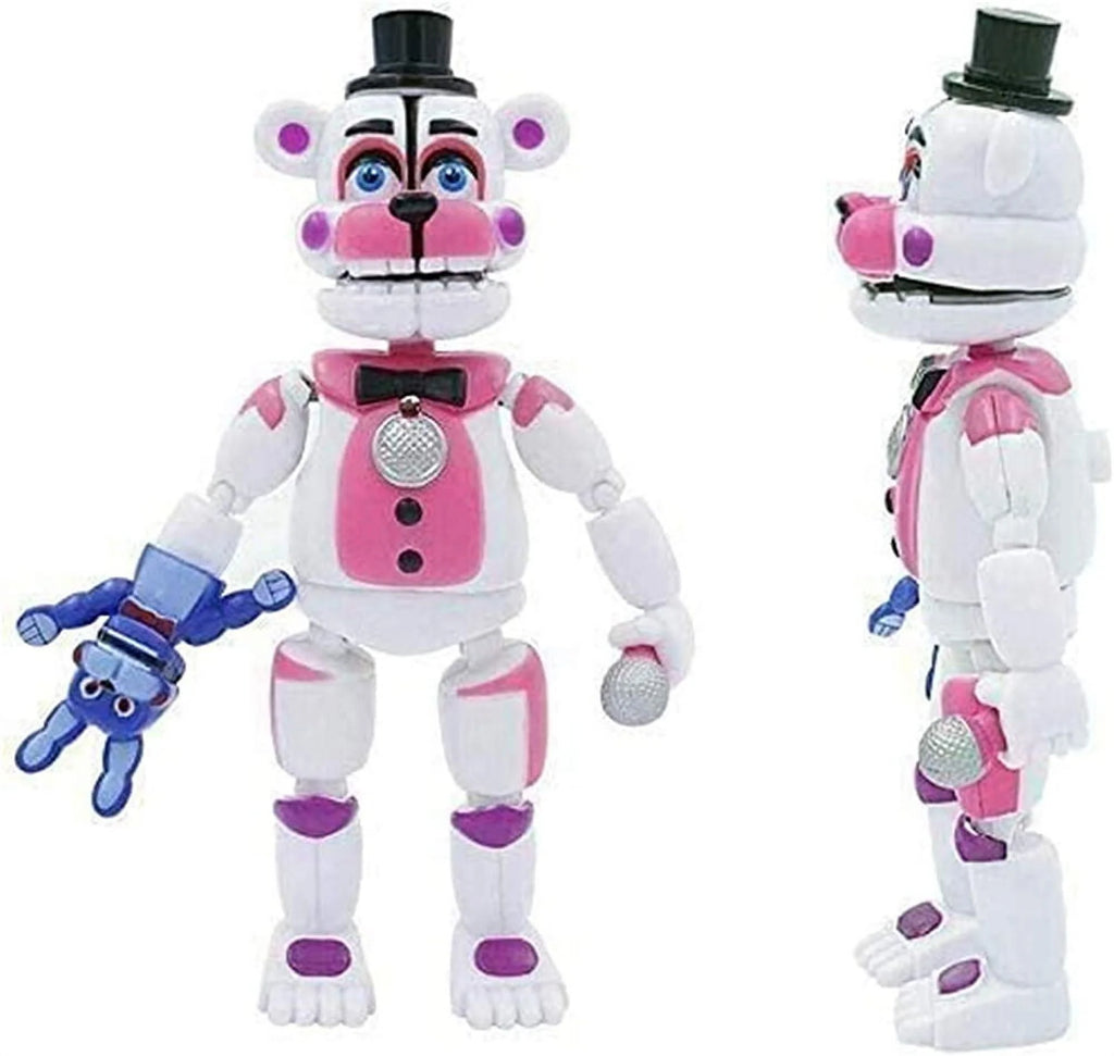 5Pcs FNAF Funtime Freddy Foxy Movable Action Figures B873
