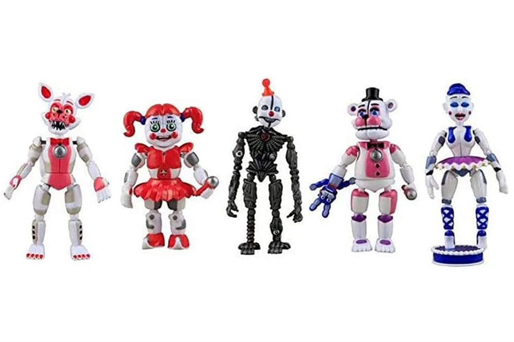 5Pcs FNAF Funtime Freddy Foxy Movable Action Figures B873