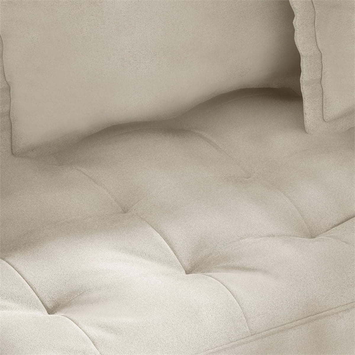 Beige Velvet Upholstered Sofa Z772