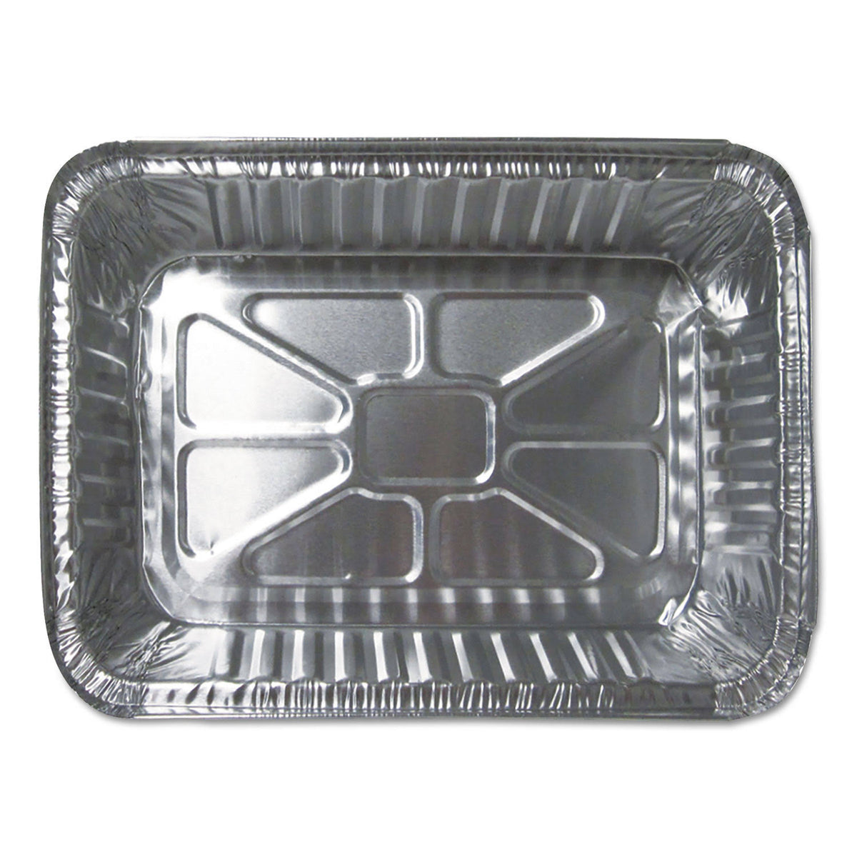 Aluminum Closeable Containers 2.25 lb Oblong Silver 500/Carton W3776