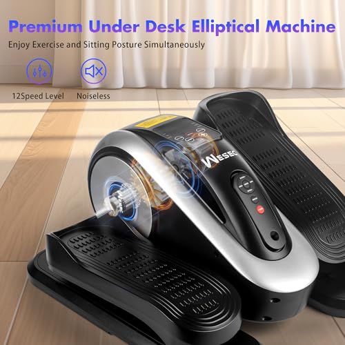 Under Desk Electric Elliptical Machine with Remote S8181