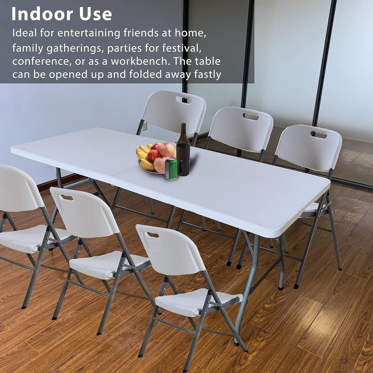 6 Foot Folding Plastic Utility Table M439