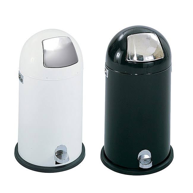 12 Gallon Dome Step-On Receptacle Black A786372