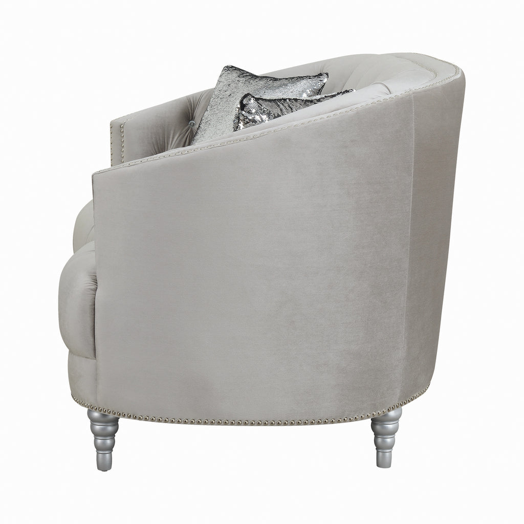 Grey Tufted Sofa R758