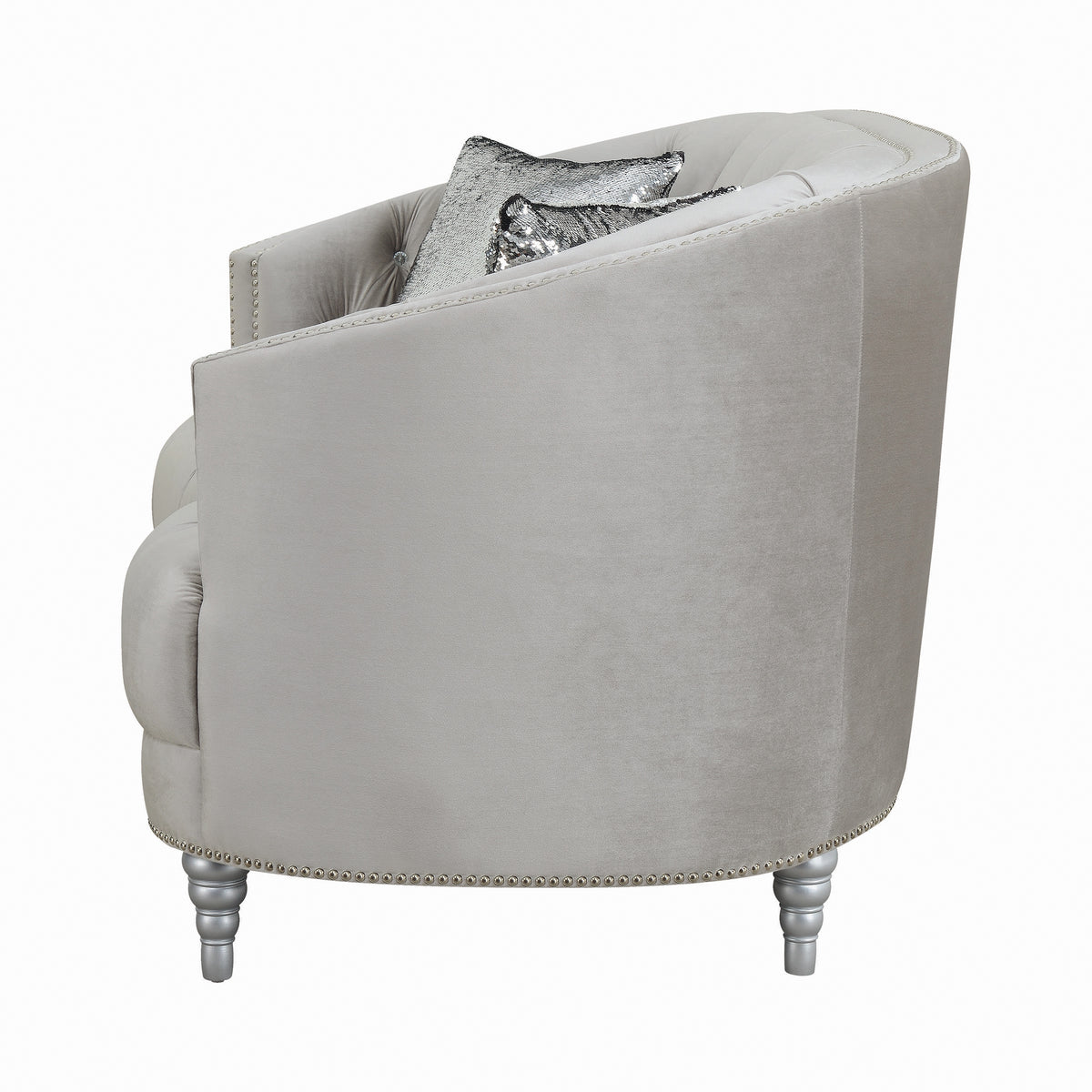 Grey Tufted Sofa R758
