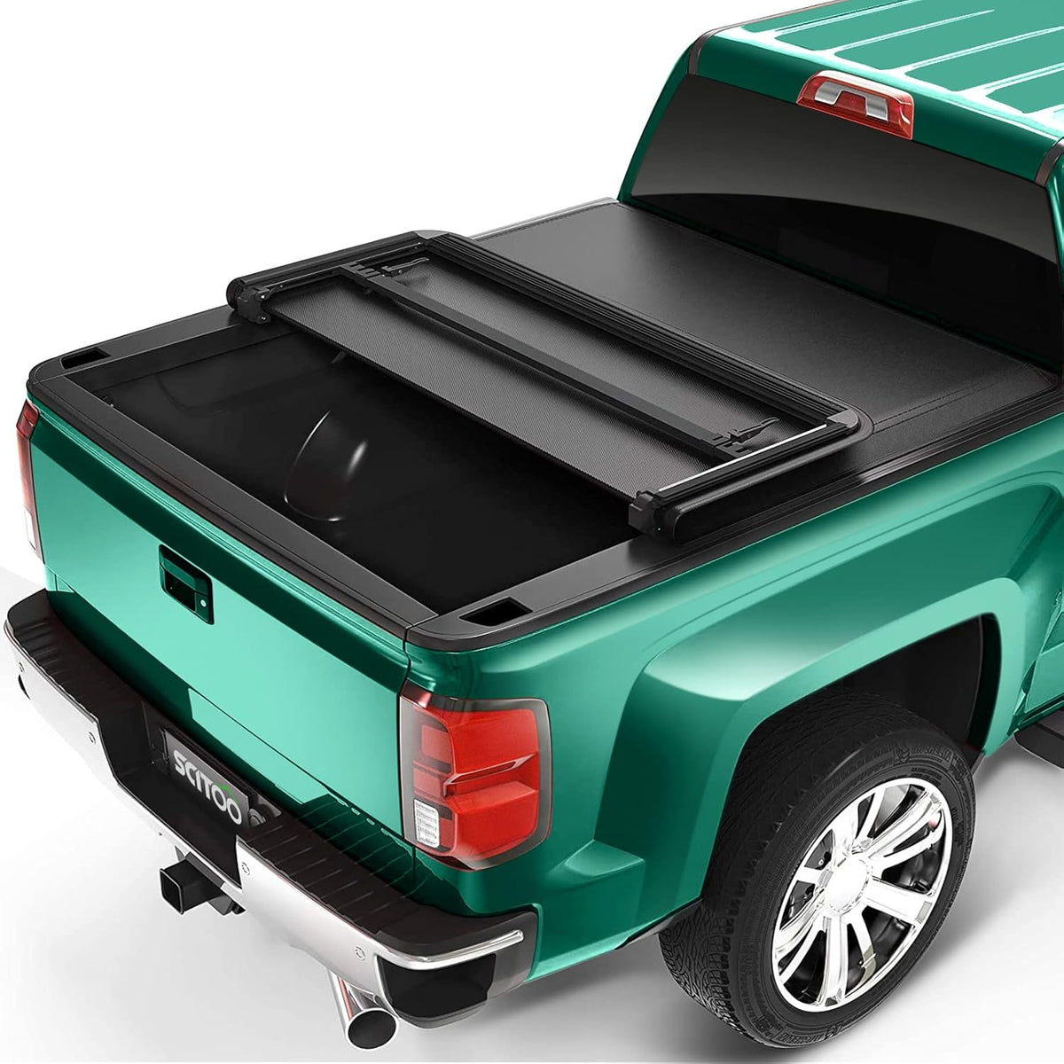 Truck Bed Cover Kit Soft Tri-Fold Tonneau Cover D318