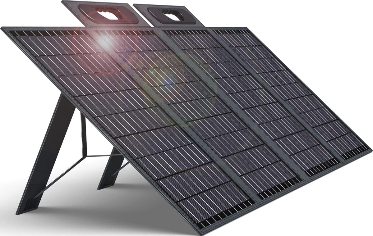 100W Foldable Solar Panel Kit with Adjustable Kickstand W76901
