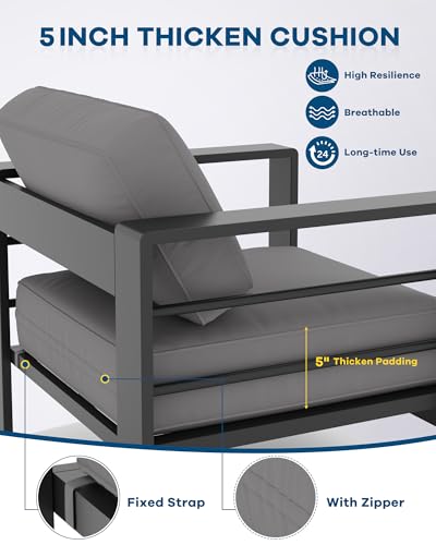 7 Seats Aluminum Patio Furniture Set G555