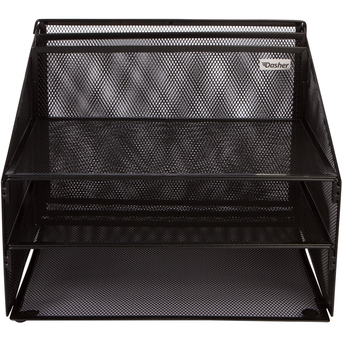 Metal Mesh Office Desk Organizer with 3 Paper Trays L7350