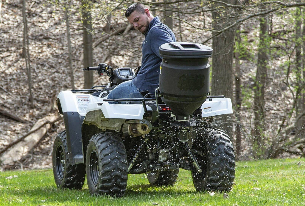 15-Gallon ATV Broadcast Spreader with Rain Cover P345