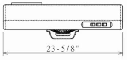 24 stainless steel Range Hood M498