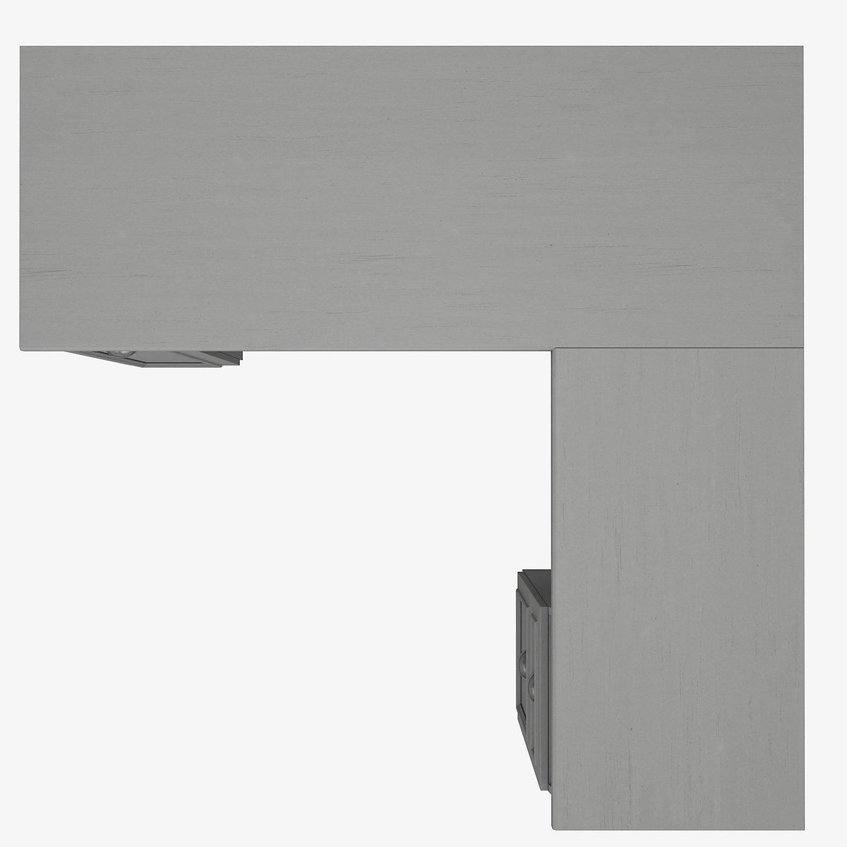 L-Shaped Desk and Storage Cabinet S2565