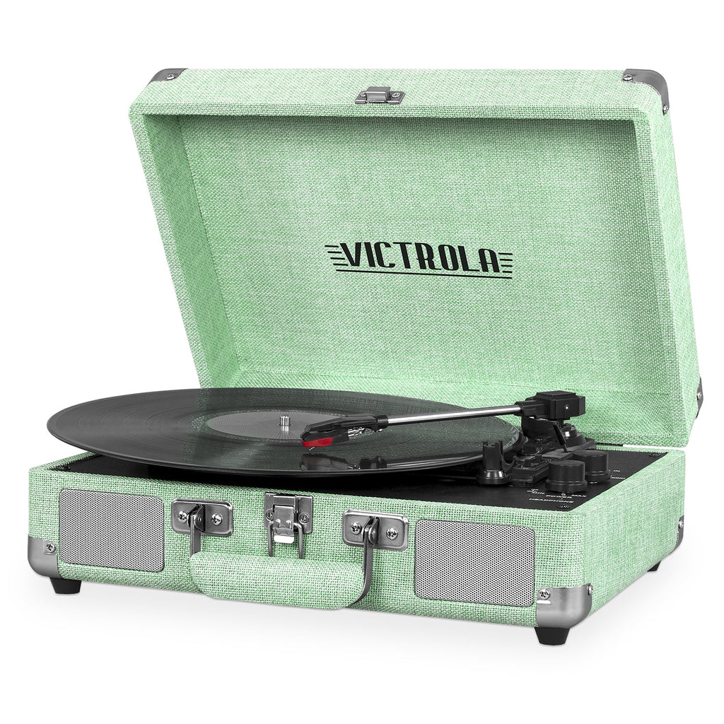 Bluetooth Suitcase Record Player with 3-speed Turntable K6820