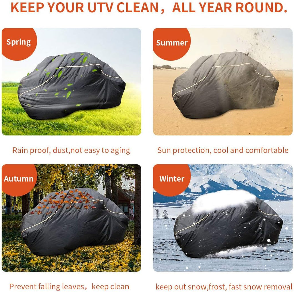 Waterproof UTV Covers Pack of 2 with Reflective Strip B830