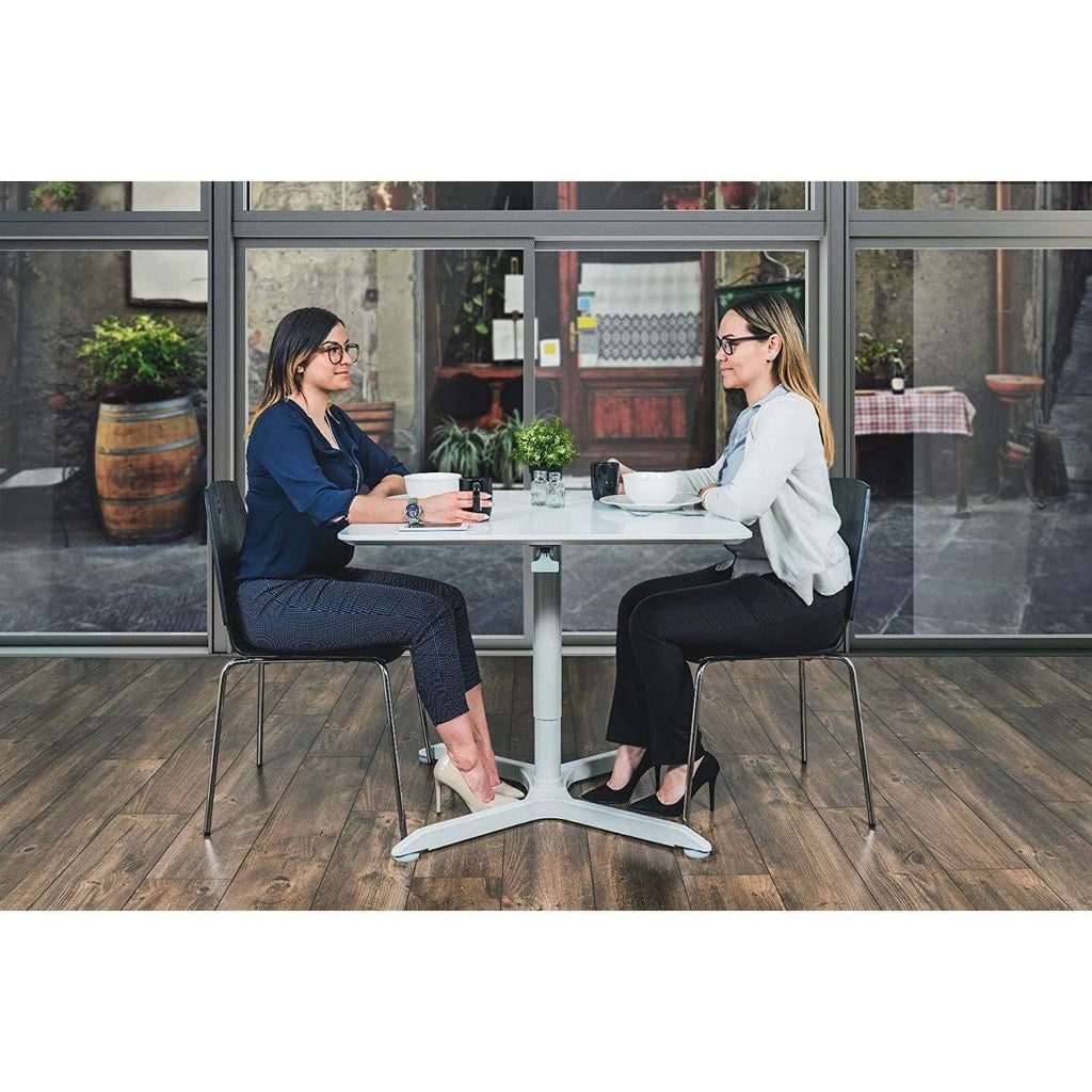 36x22 Pneumatic Height Adjustable Square Cafe Table M409