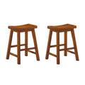 Oak Stool Set of 2 N6305