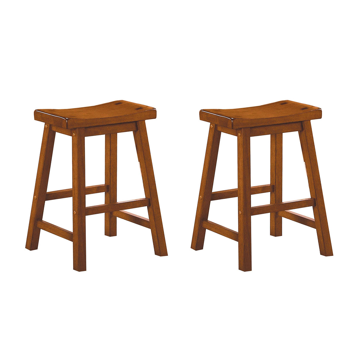 Oak Stool Set of 2 N6305