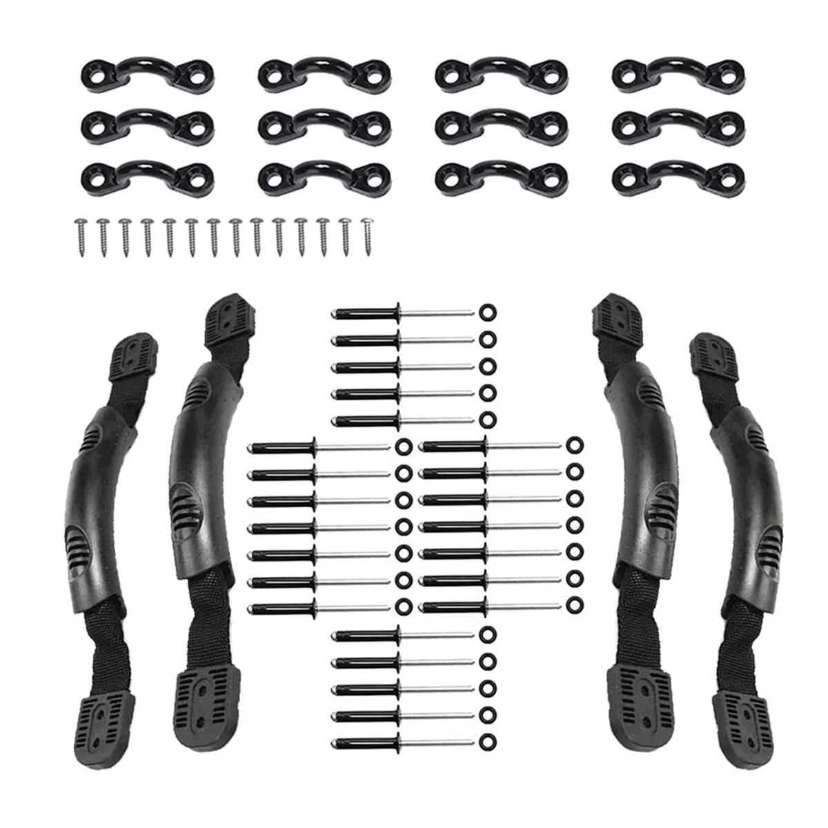 Black Kayak Carry Handles with Screws Pad Eye B994