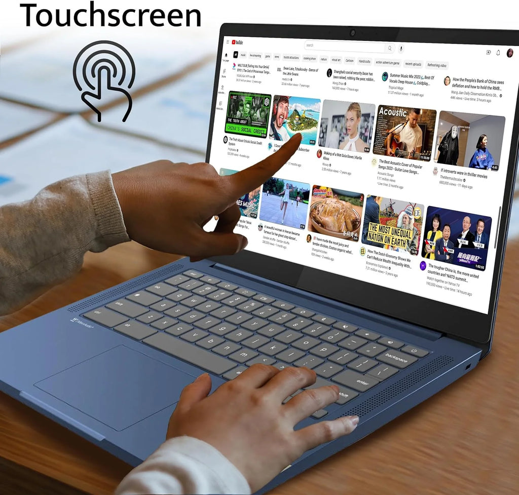 14" FHD IPS Touchscreen Chromebook, 4GB RAM, 64GB eMMC, WiFi6 E386452